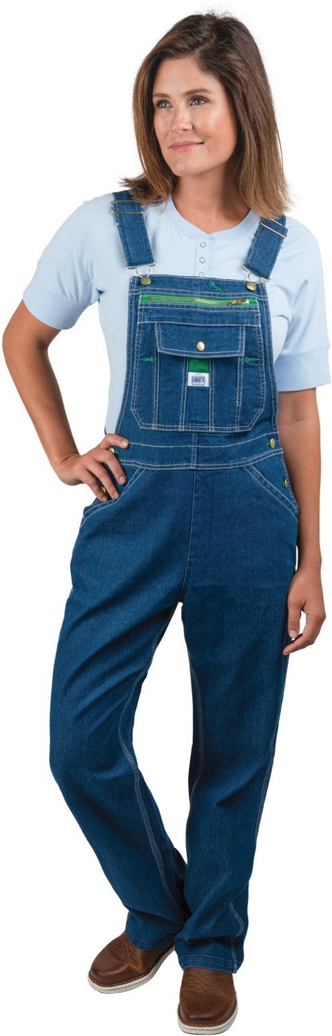 Liberty Women's Washed Denim Bib Overalls - view number 4