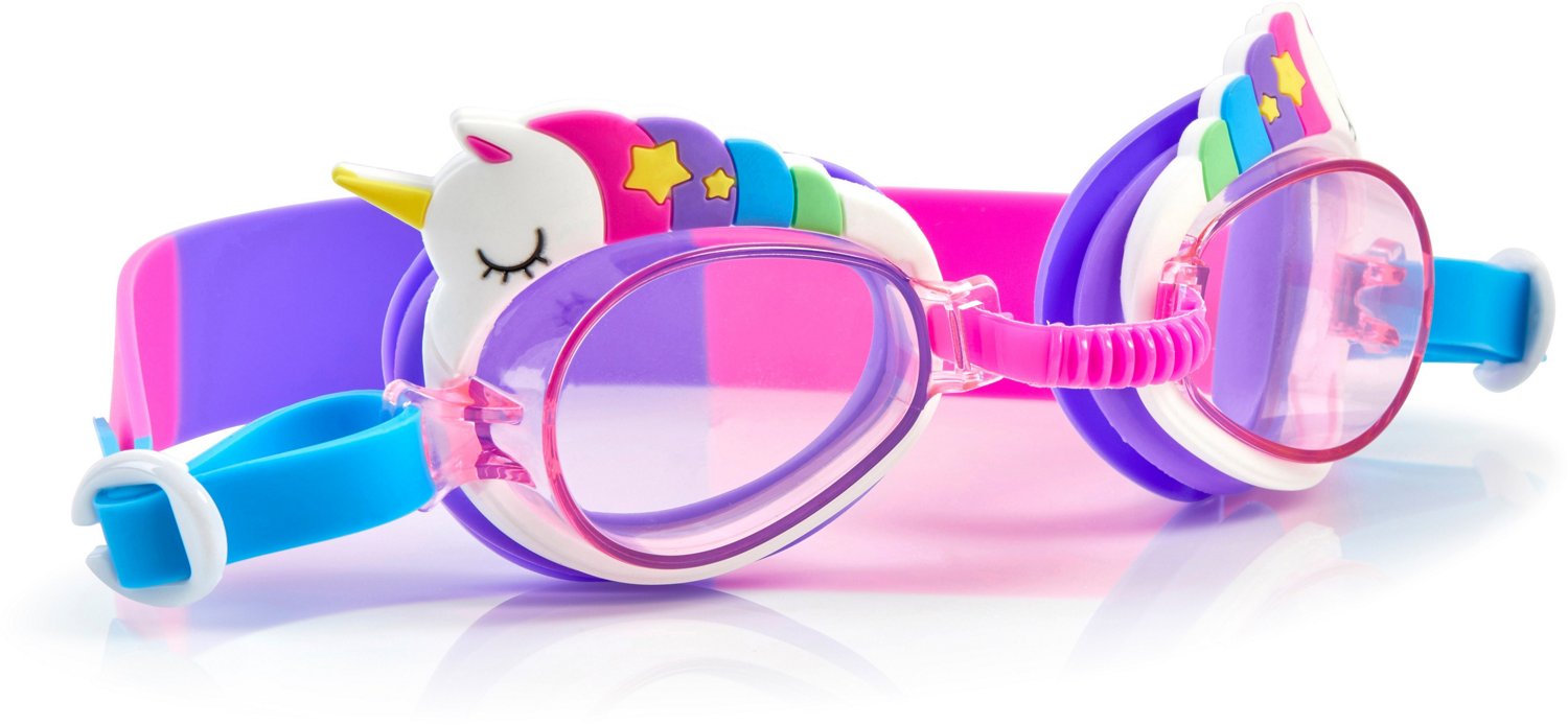 Aqua2ude Girls' Unicorn Novelty Swim Goggles Academy