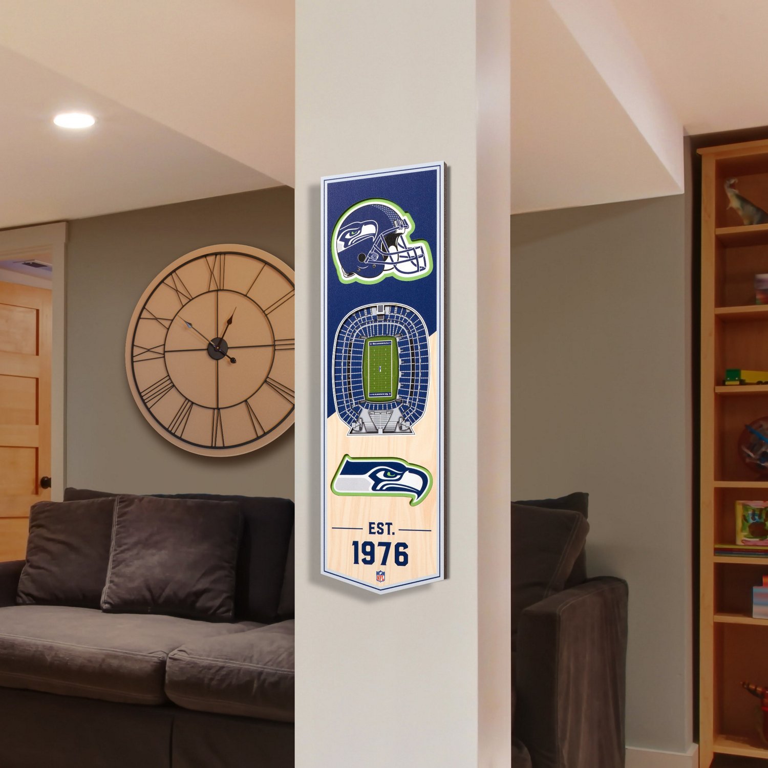 YouTheFan Seattle Seahawks 6 x 19 in 3-D Stadium Banner                                                                          - view number 2