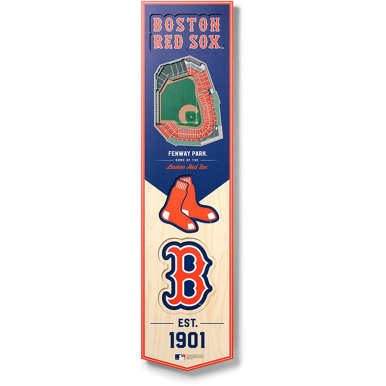 YouTheFan Boston Red Sox 3-D Stadium Banner                                                                                      - view number 1
