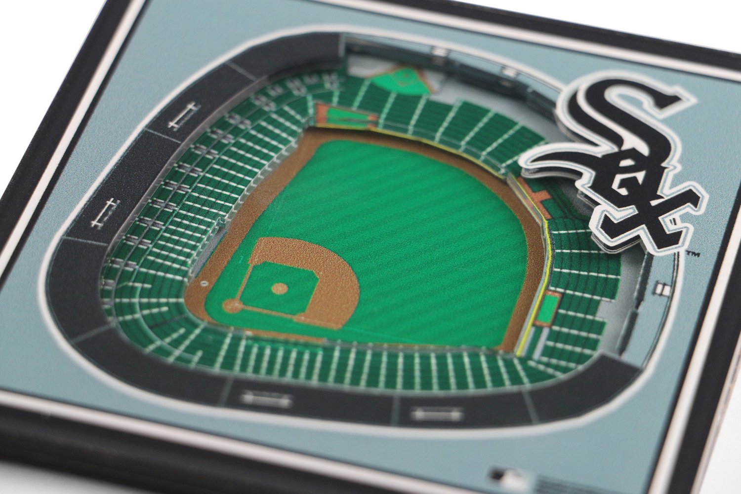 YouTheFan Chicago White Sox 3-D Stadium Views 2-Piece Coaster Set - view number 2
