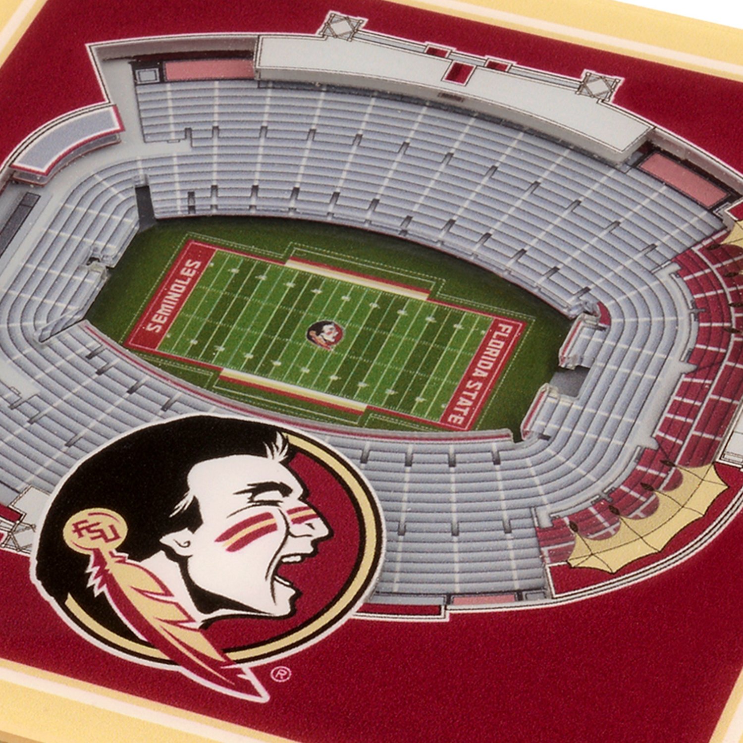 YouTheFan Florida State University 3-D StadiumViews Coasters 2-Pack - view number 2