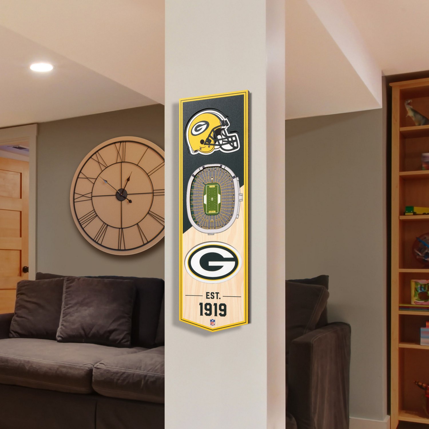 YouTheFan Green Bay Packers 6" x 19" 3-D Stadium Banner                                                                          - view number 2