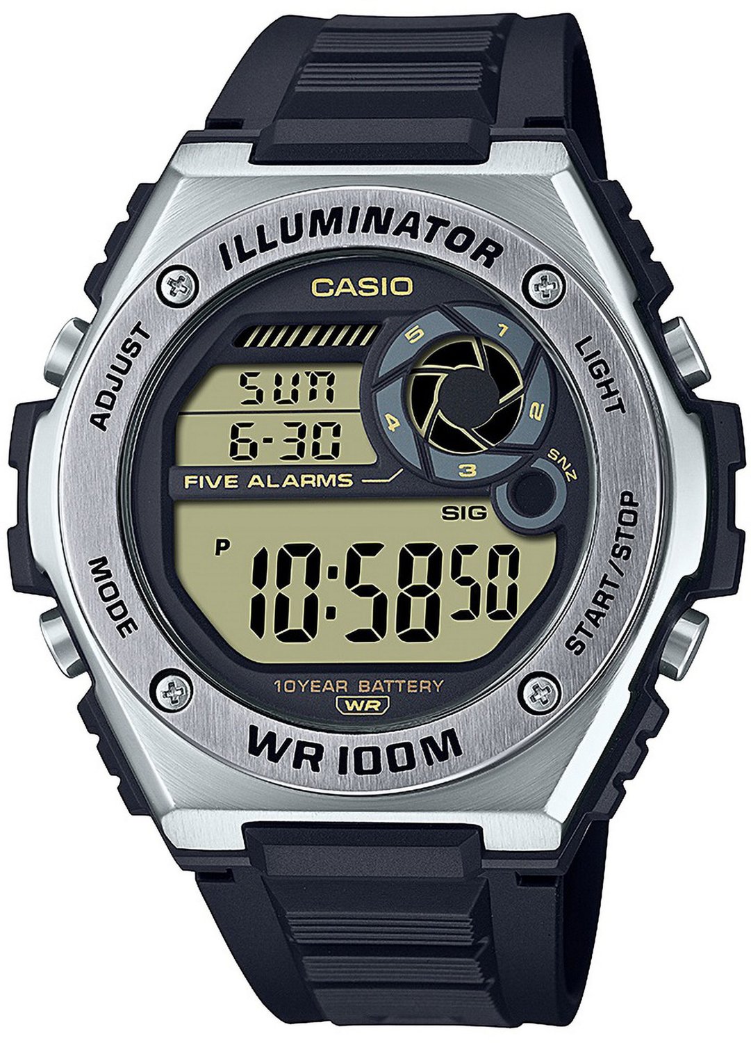 Casio Men's Illuminator Stainless Digital Watch                                                                                  - view number 1