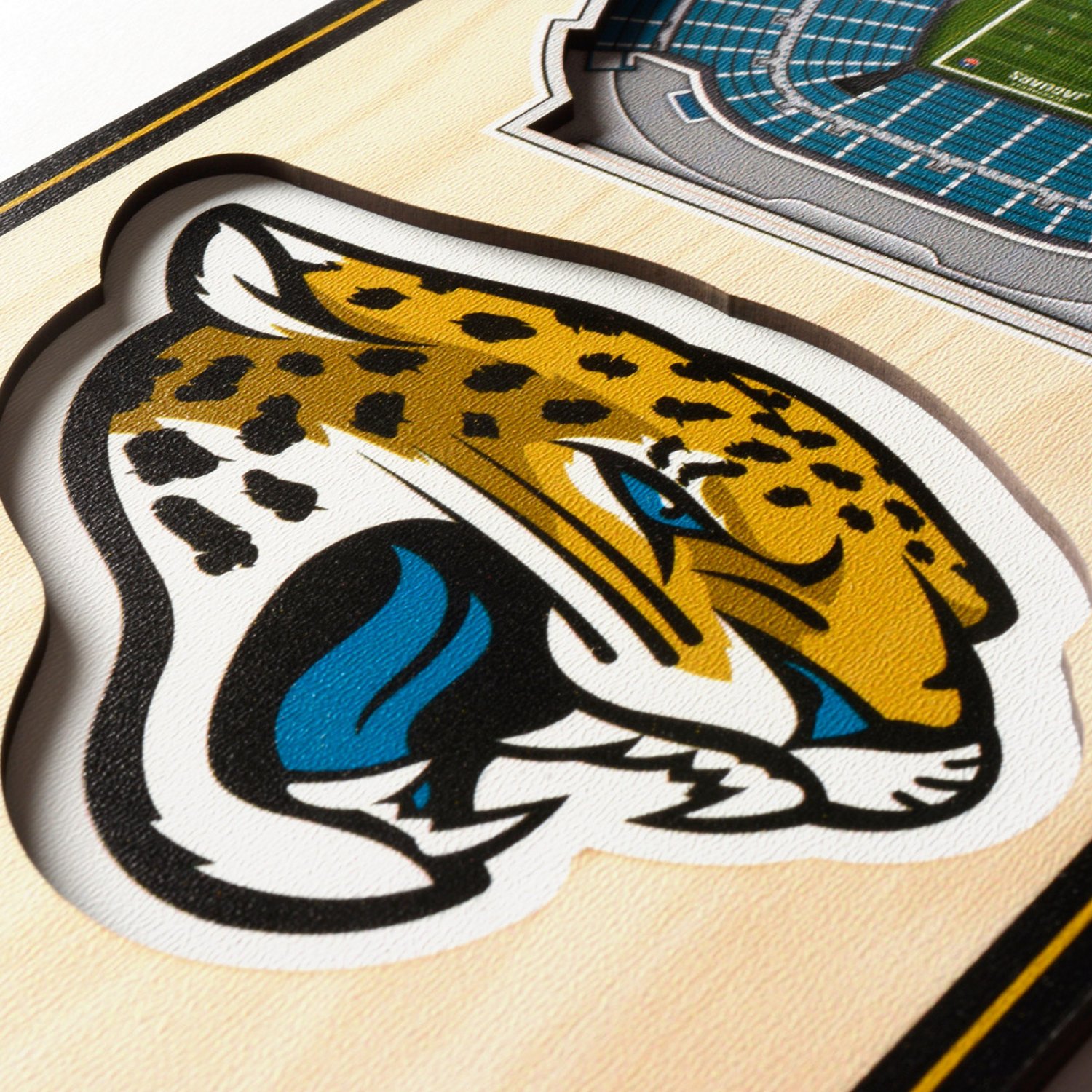 YouTheFan Jacksonville Jaguars 6" x 19" 3-D Stadium Banner                                                                       - view number 4