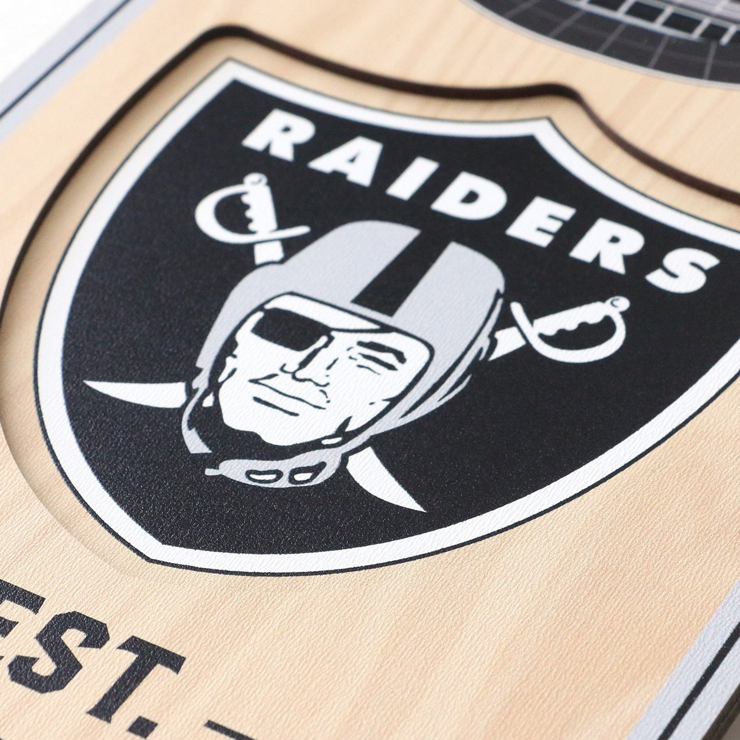 YouTheFan Oakland Raiders 6 x 19 in 3-D Stadium Banner                                                                           - view number 4