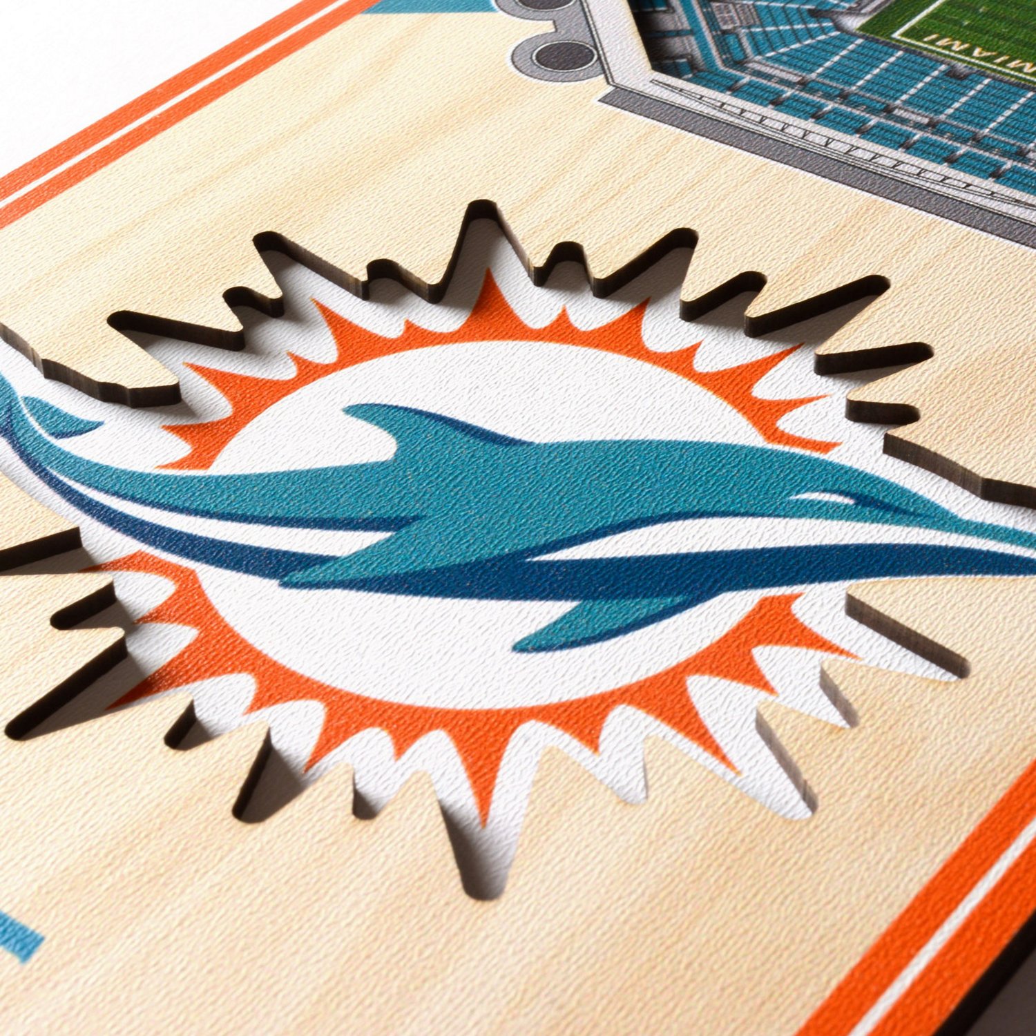 YouTheFan Miami Dolphins 6" x 19" 3-D Stadium Banner                                                                             - view number 4