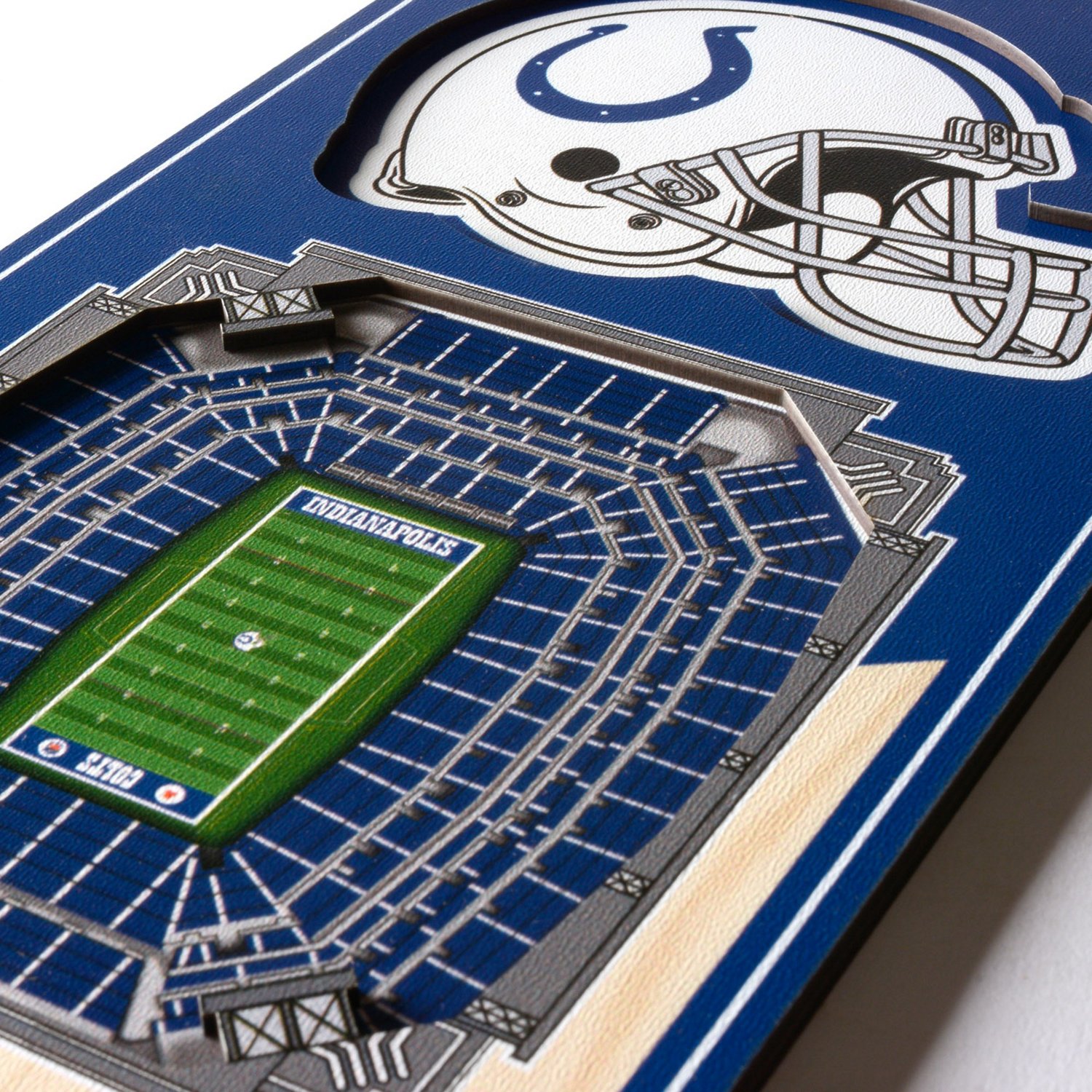 YouTheFan Indianapolis Colts 6" x 19" 3-D Stadium Banner                                                                         - view number 3