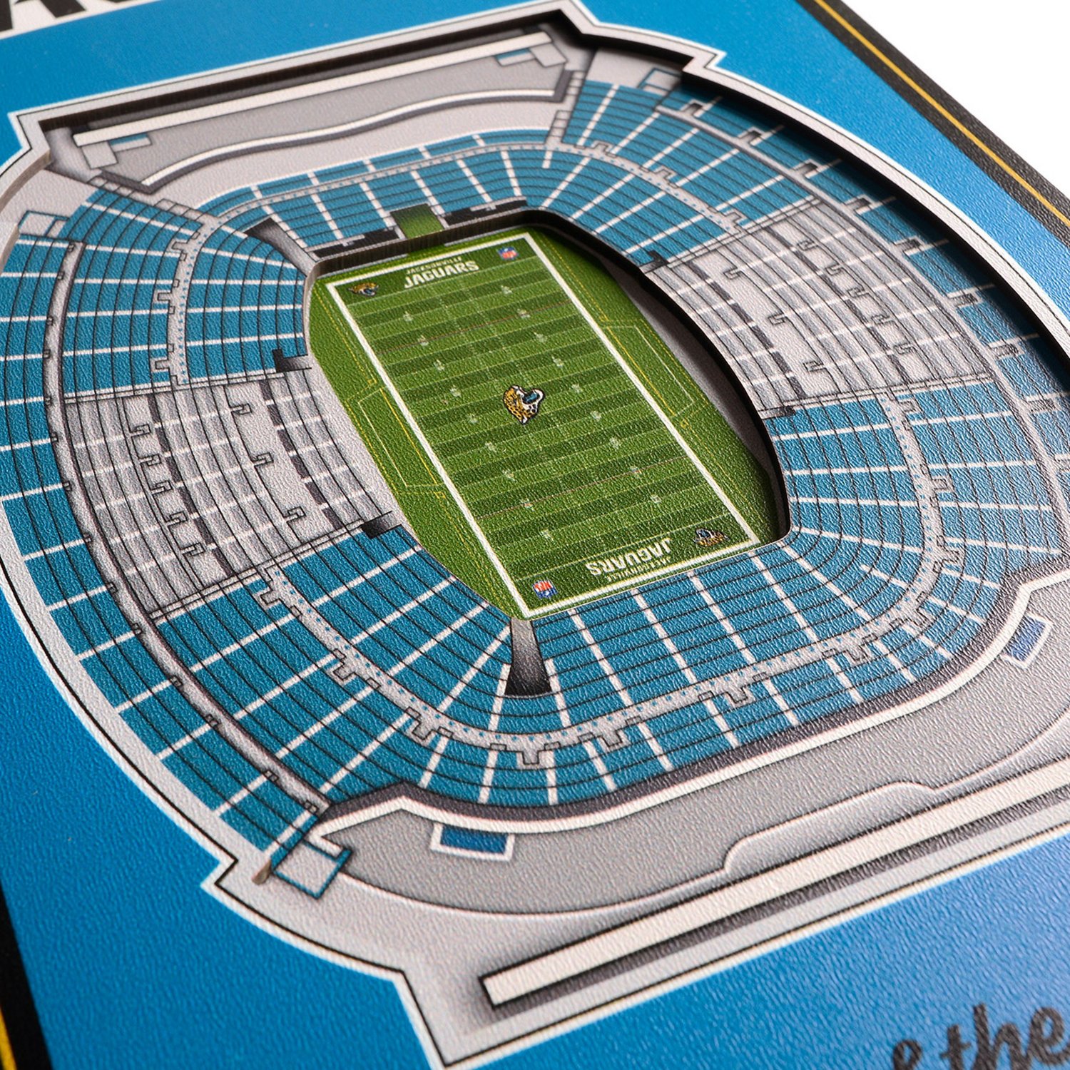 YouTheFan Jacksonville Jaguars 8 in x 32 in 3-D Stadium Banner                                                                   - view number 3