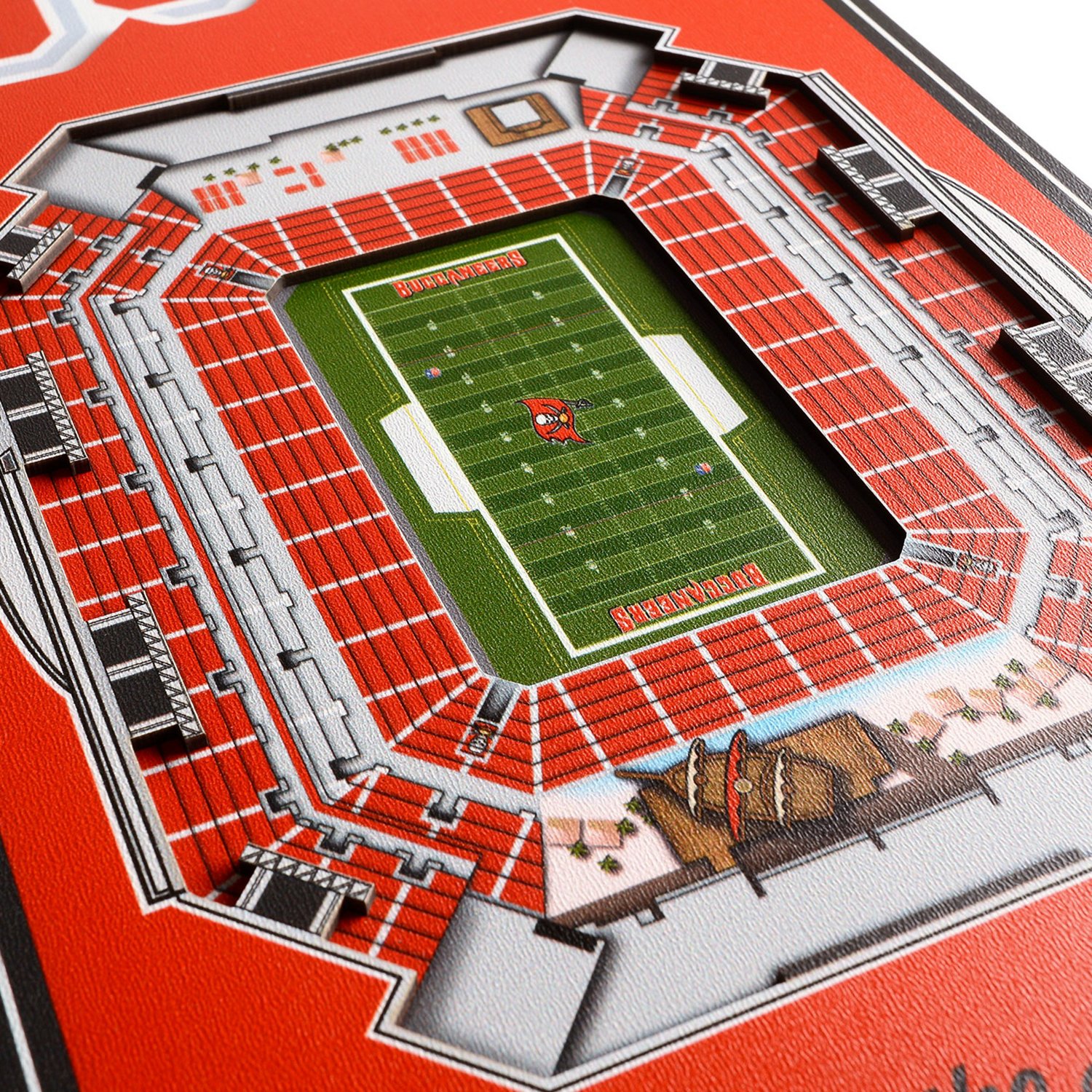 YouTheFan Tampa Bay Buccaneers 8" x 32" 3-D Stadium Banner                                                                       - view number 3