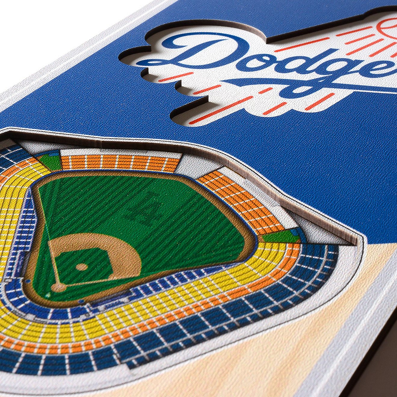 YouTheFan Los Angeles Dodgers 6" x 19" 3-D Stadium Banner                                                                        - view number 3