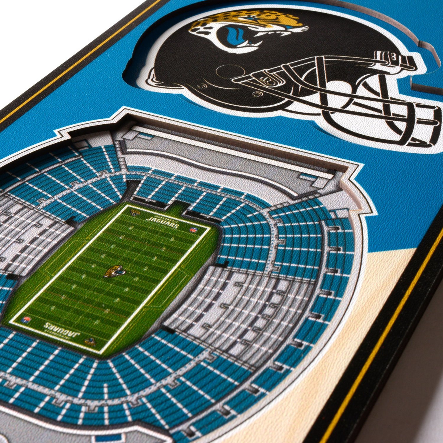 YouTheFan Jacksonville Jaguars 6" x 19" 3-D Stadium Banner                                                                       - view number 3