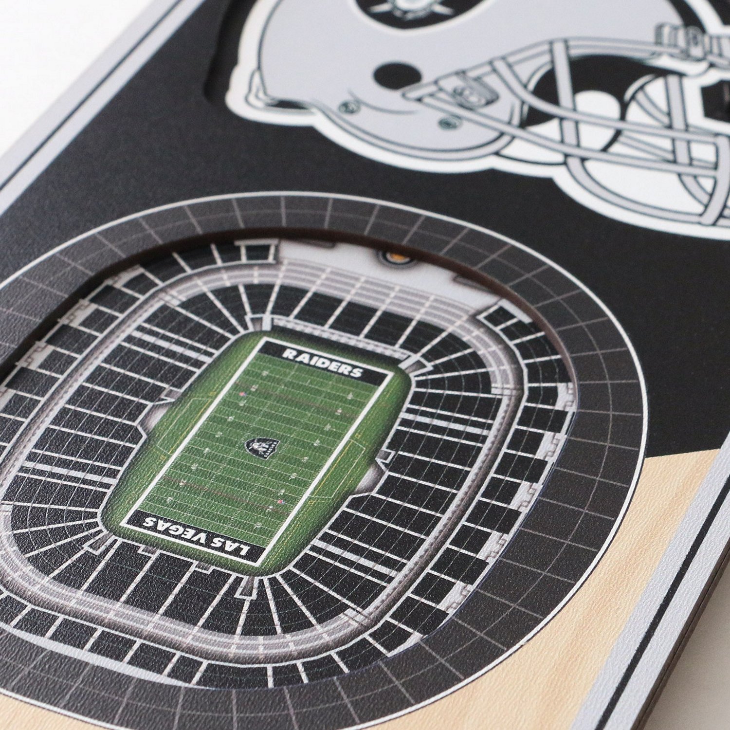 YouTheFan Oakland Raiders 6 x 19 in 3-D Stadium Banner                                                                           - view number 3