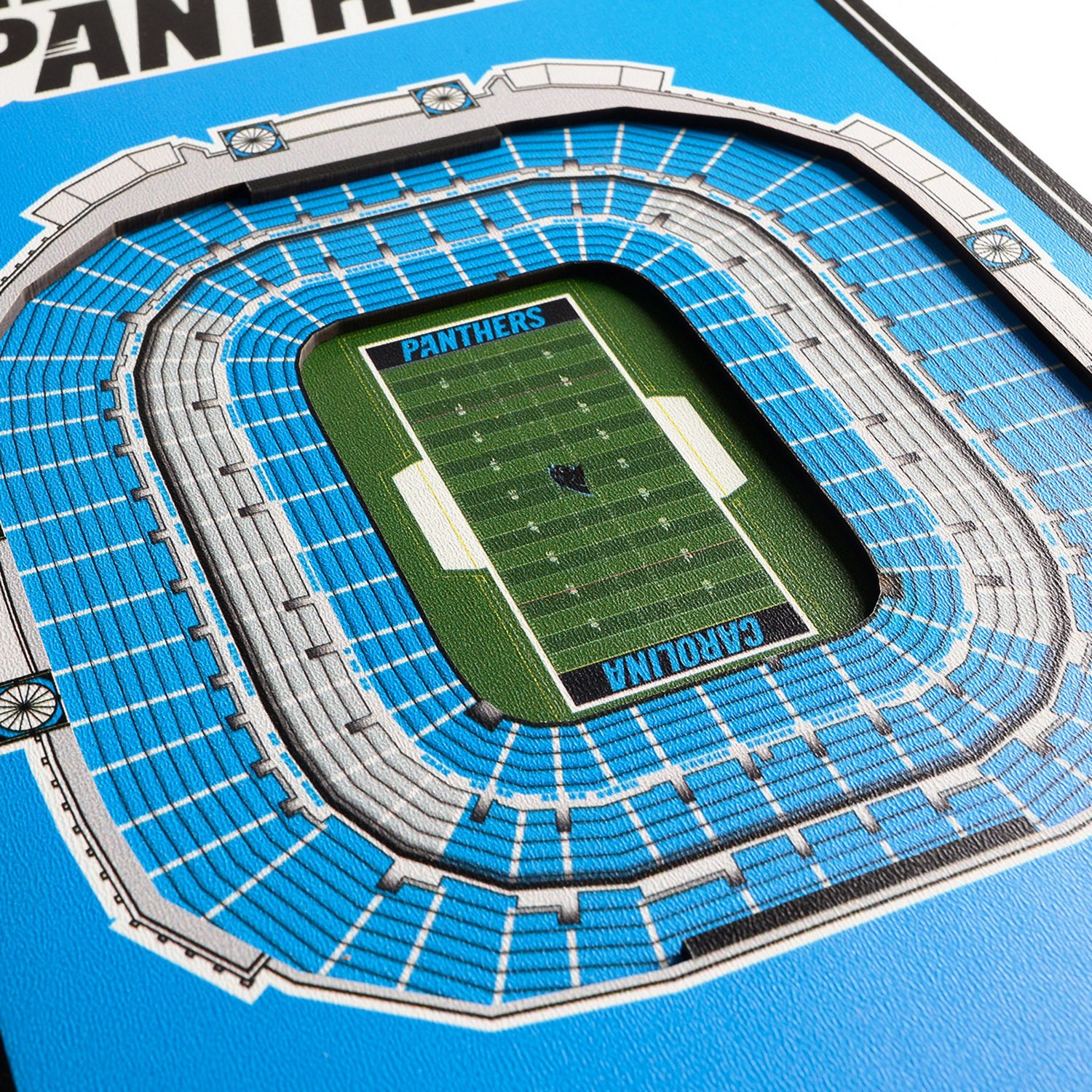 YouTheFan Carolina Panthers 8 in x 32 in 3-D Stadium Banner                                                                      - view number 3