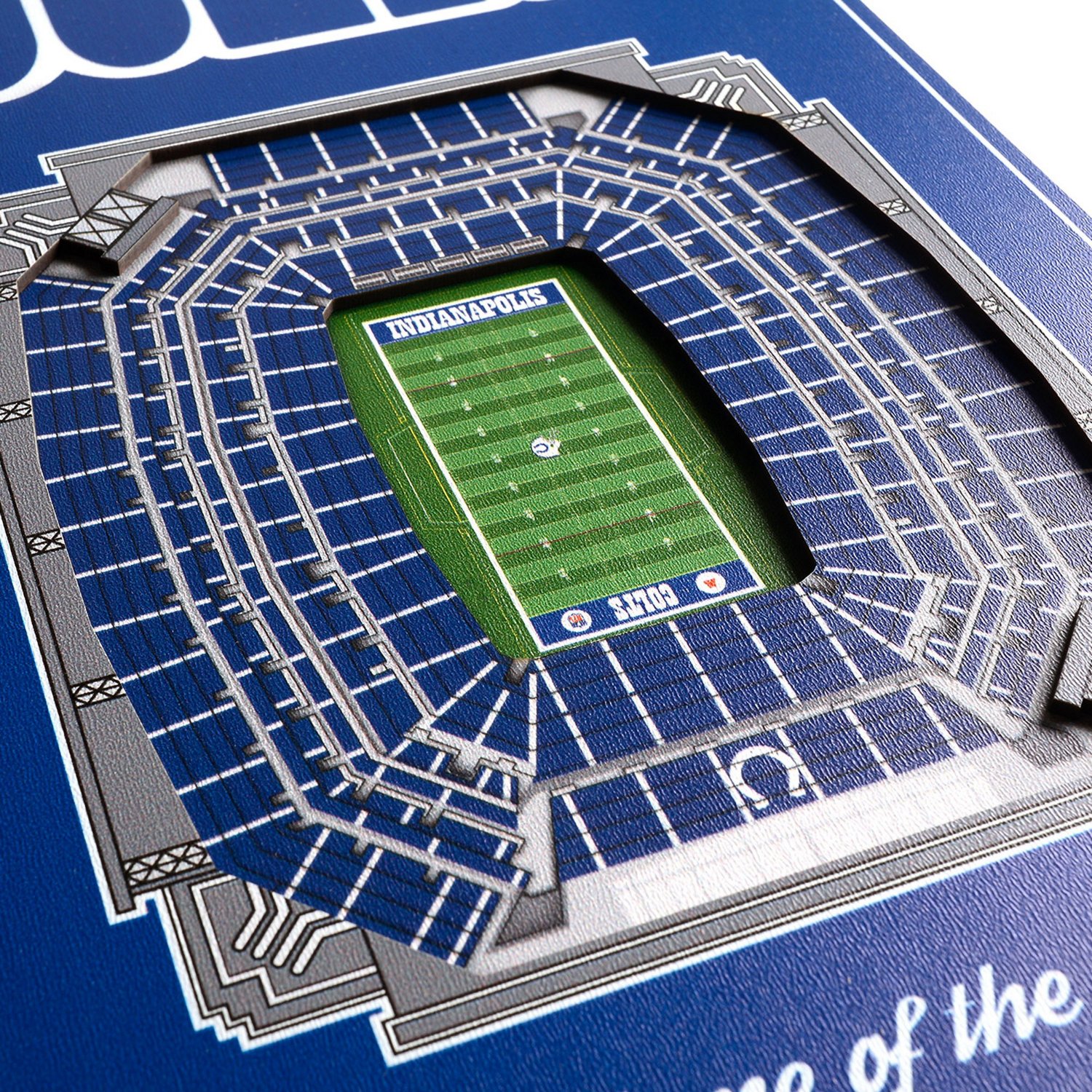 YouTheFan Indianapolis Colts 8" x 32" 3-D Stadium Banner                                                                         - view number 3