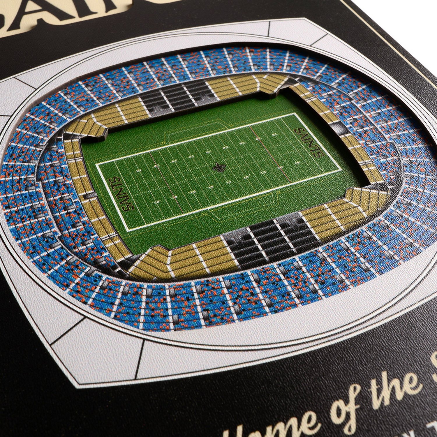 YouTheFan New Orleans Saints 8 x 32 in 3-D Stadium Banner                                                                        - view number 3