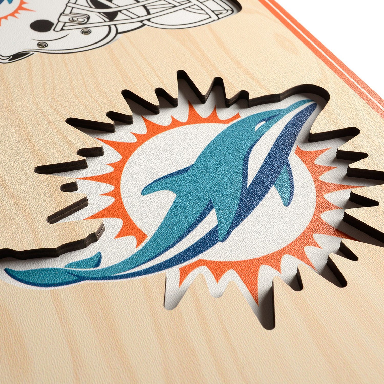 YouTheFan Miami Dolphins 8" x 32" 3-D Stadium Banner                                                                             - view number 4