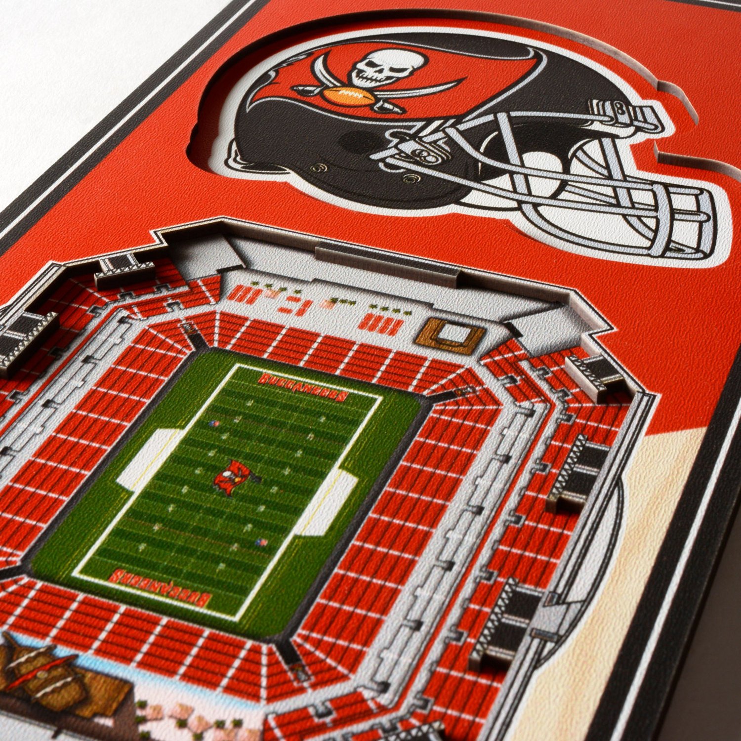 YouTheFan Tampa Bay Buccaneers 6" x 19" 3-D Stadium Banner                                                                       - view number 3