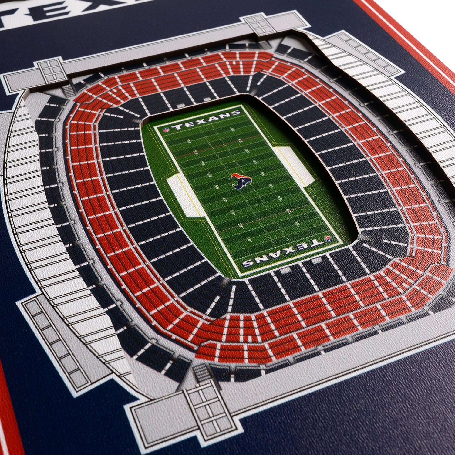 YouTheFan Houston Texans 8 x 32 in 3-D Stadium Banner