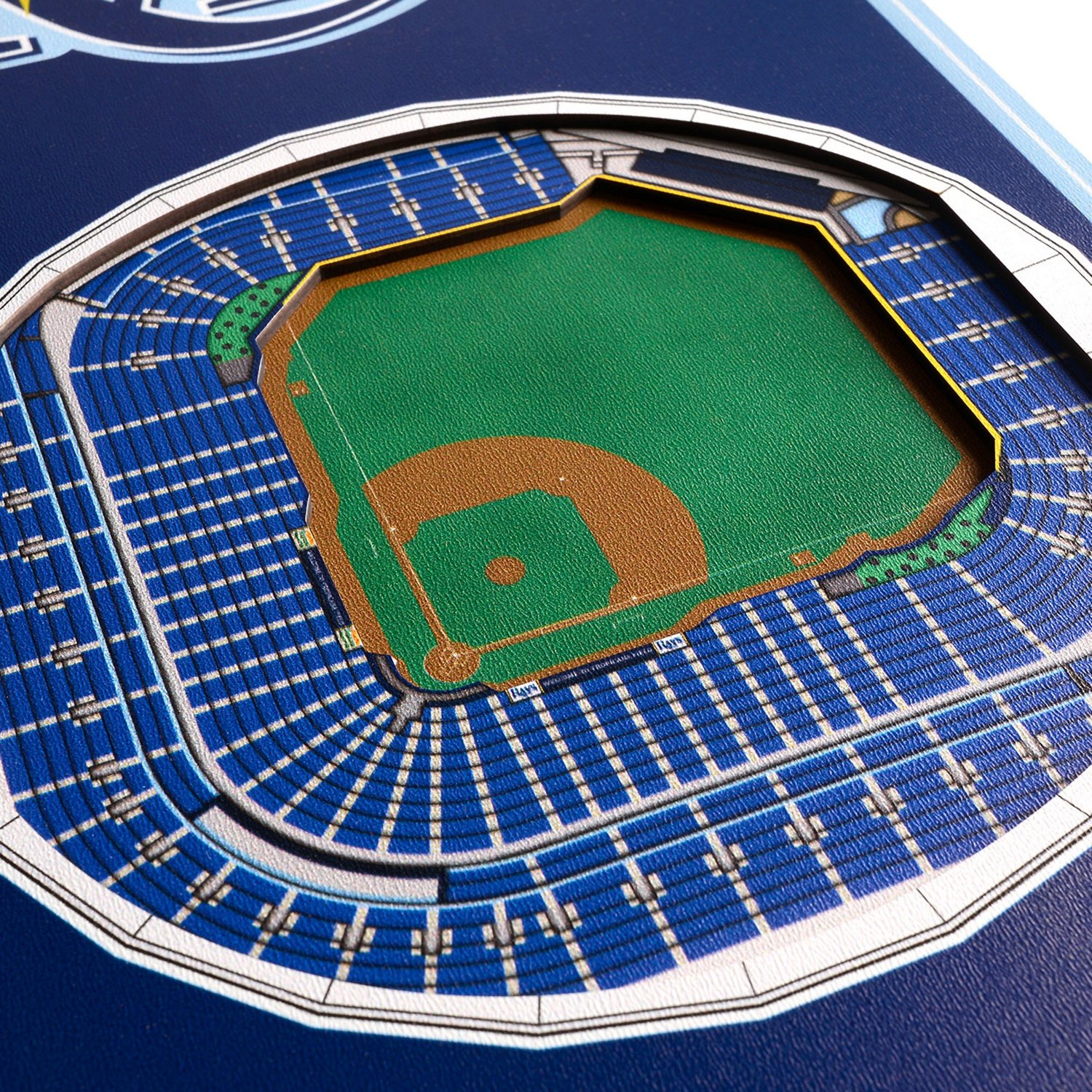 YouTheFan Tampa Bay Rays 8 x 32 in 3-D Stadium Banner - view number 3