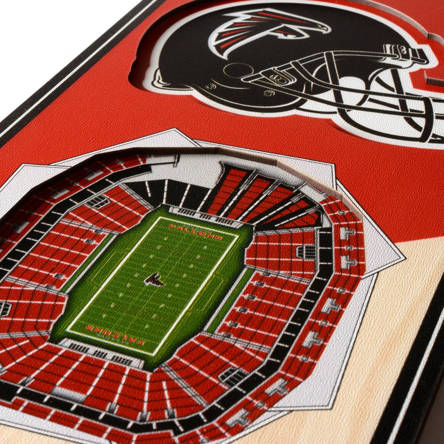 YouTheFan Atlanta Falcons 6" x 19" 3D Stadium Banner Academy