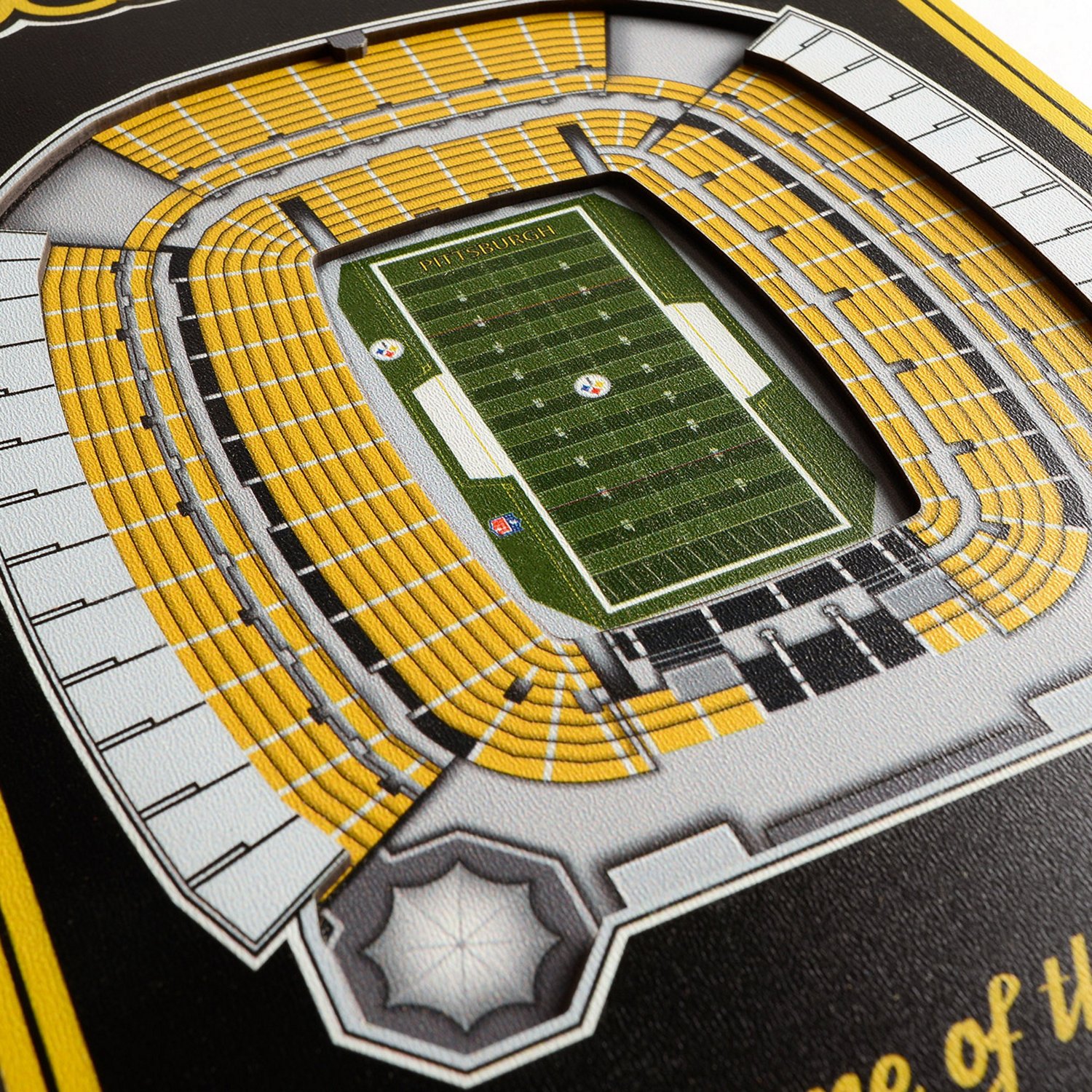 YouTheFan Pittsburgh Steelers 8 x 32 in 3-D Stadium Banner                                                                       - view number 3