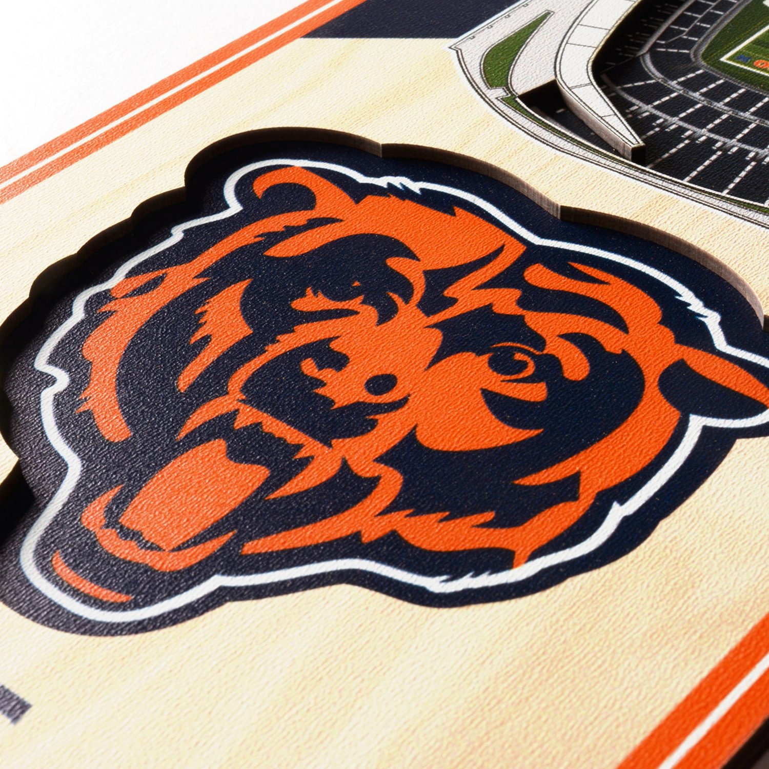 YouTheFan Chicago Bears 6" x 19" 3D Stadium Banner Academy