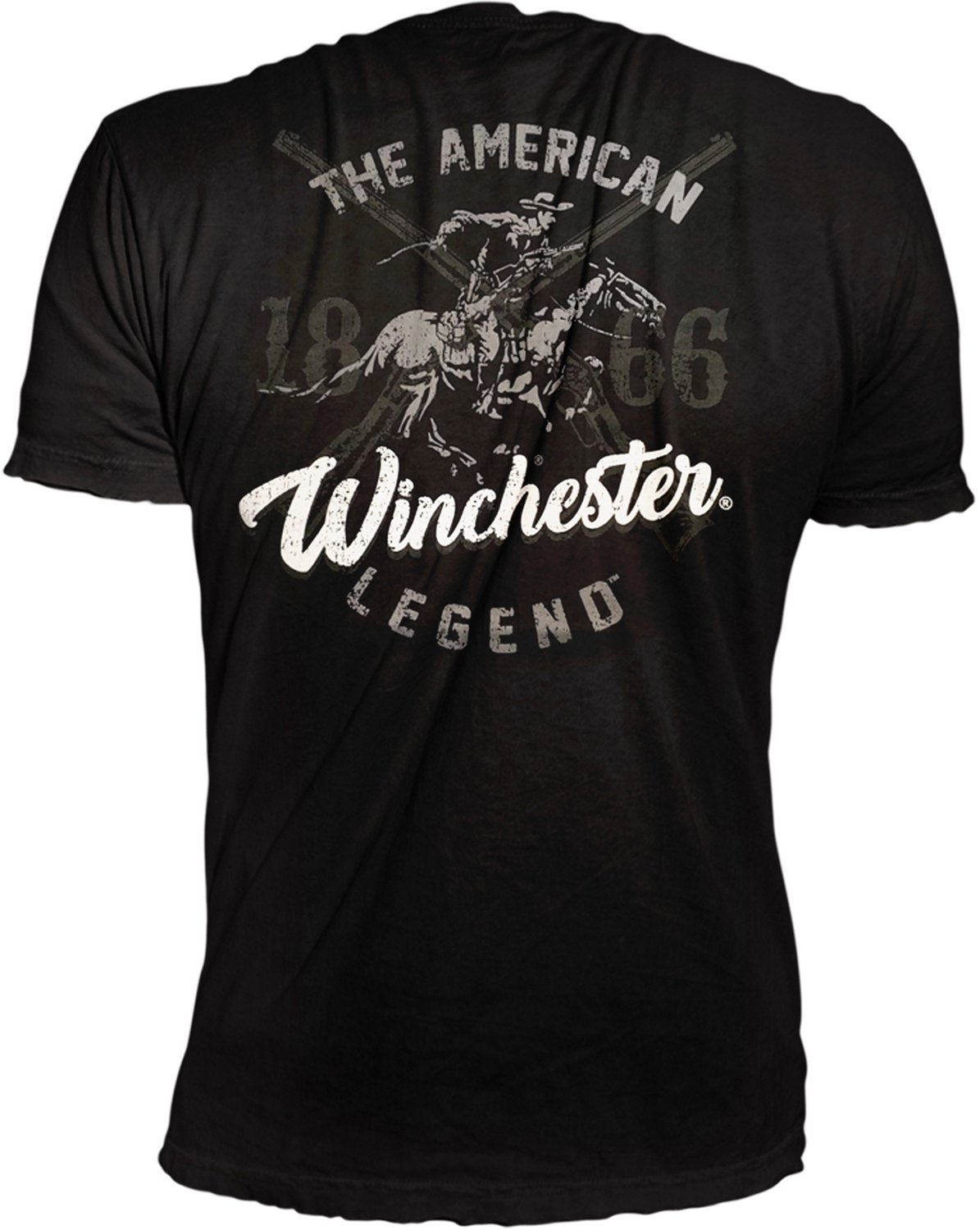 Winchester Men's Cross Gun Rider Graphic Short Sleeve T-shirt