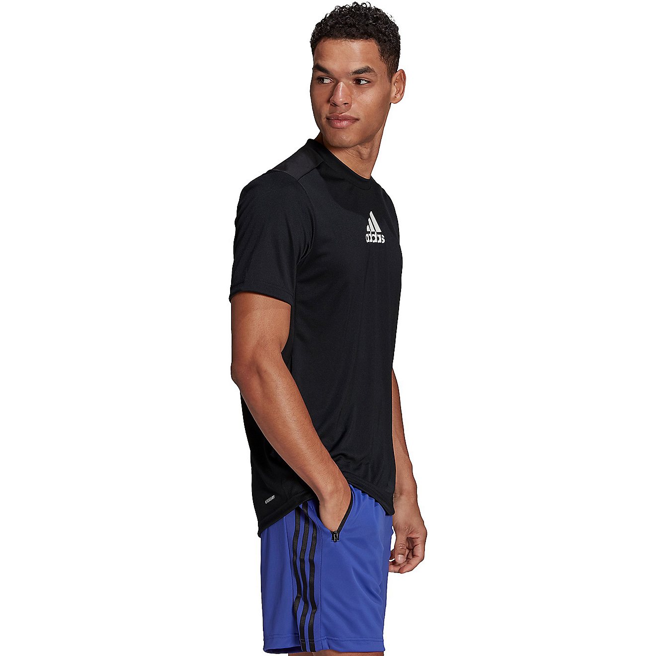 Adidas Men's D2M 3-Stripes Back T-shirt                                                                                          - view number 10