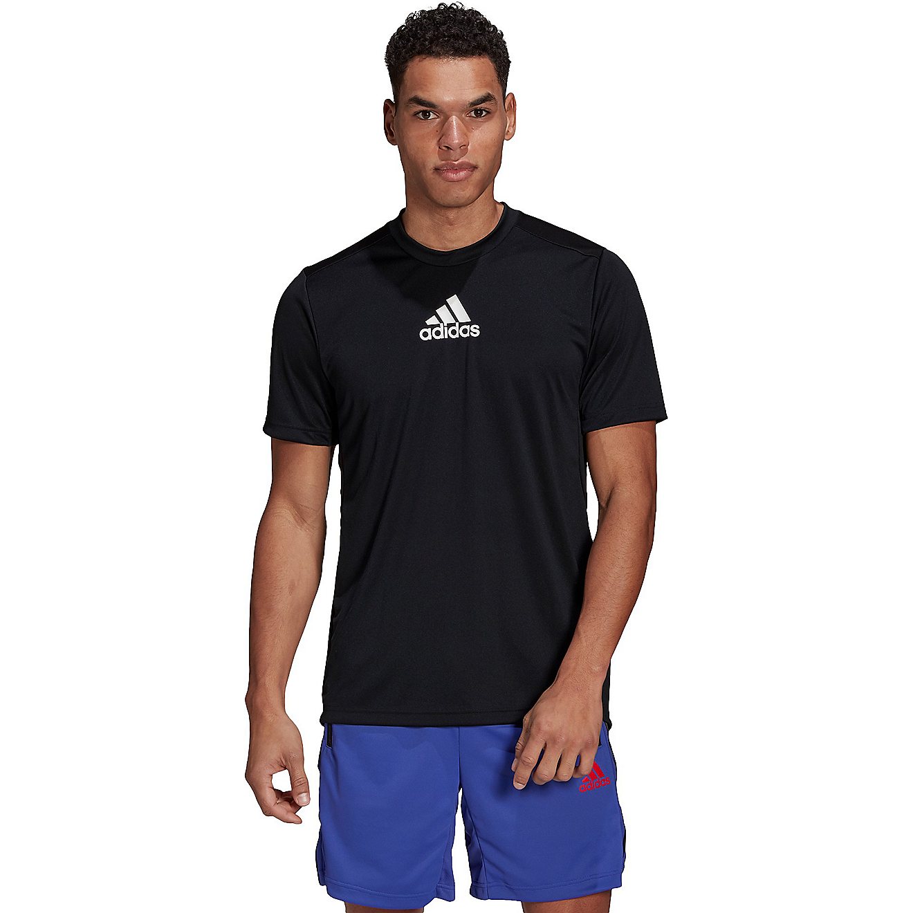 Adidas Men's D2M 3-Stripes Back T-shirt                                                                                          - view number 1