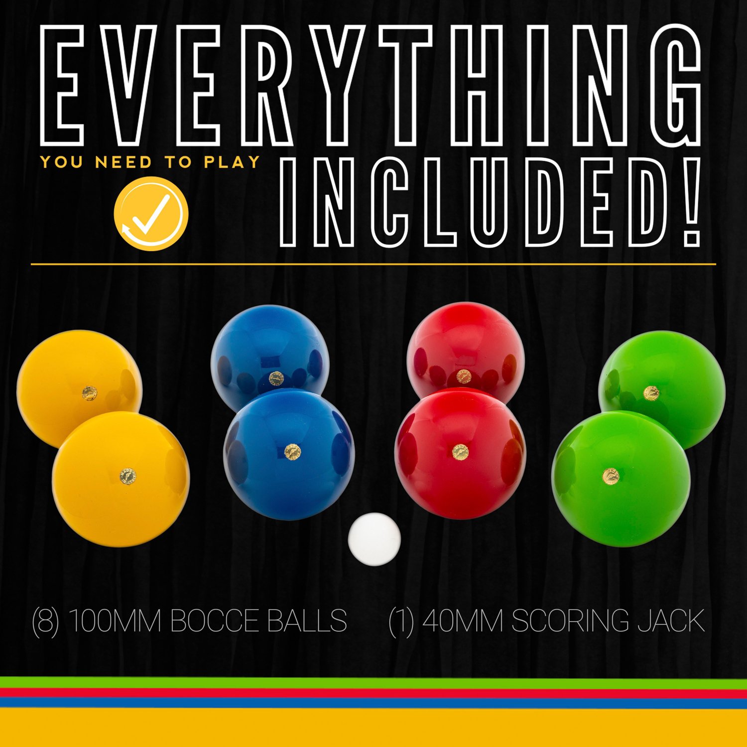 Franklin 100 mm Wooden Bocce Ball Set                                                                                            - view number 4