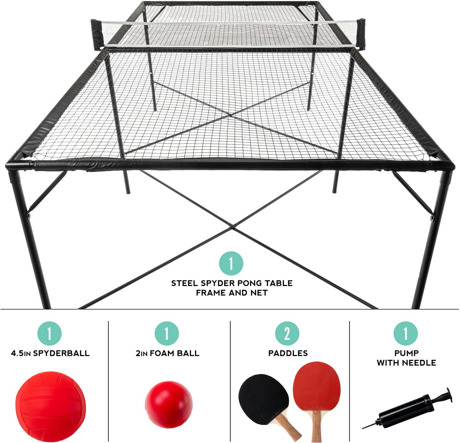 Franklin Steel Spyder Pong Game Set                                                                                              - view number 2