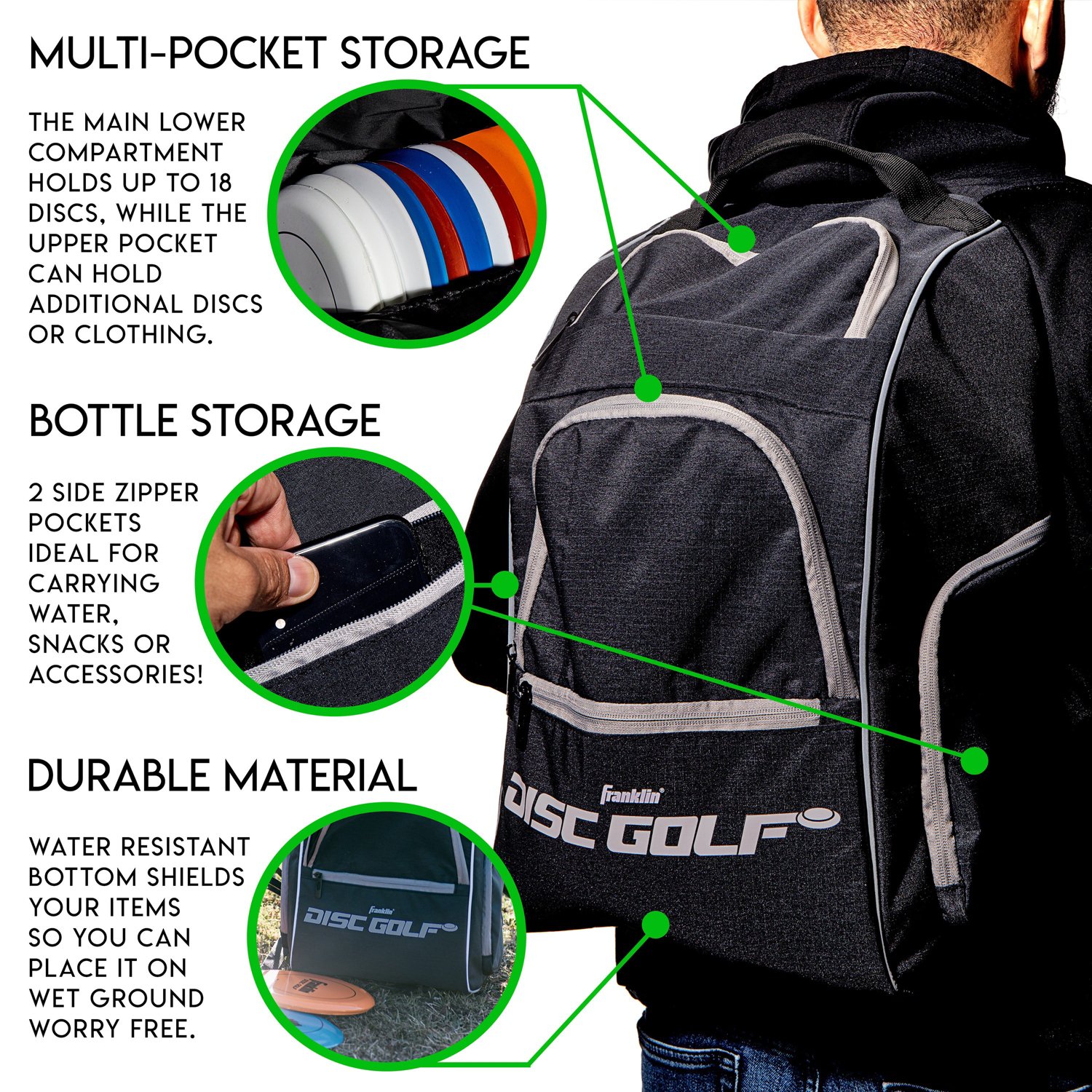 Franklin Disc Golf Backpack - view number 4