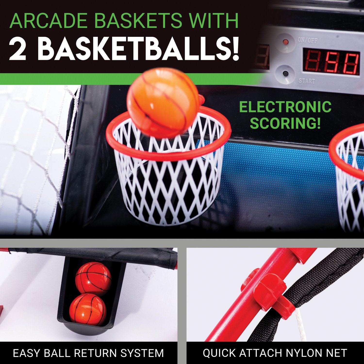 Franklin Sports Anywhere Basketball Arcade Game Set                                                                              - view number 4