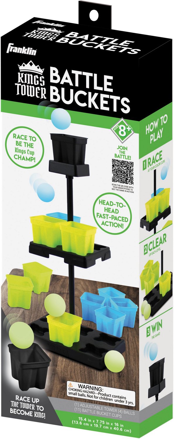Franklin Sports Battle Buckets King's Tower Game Set Academy