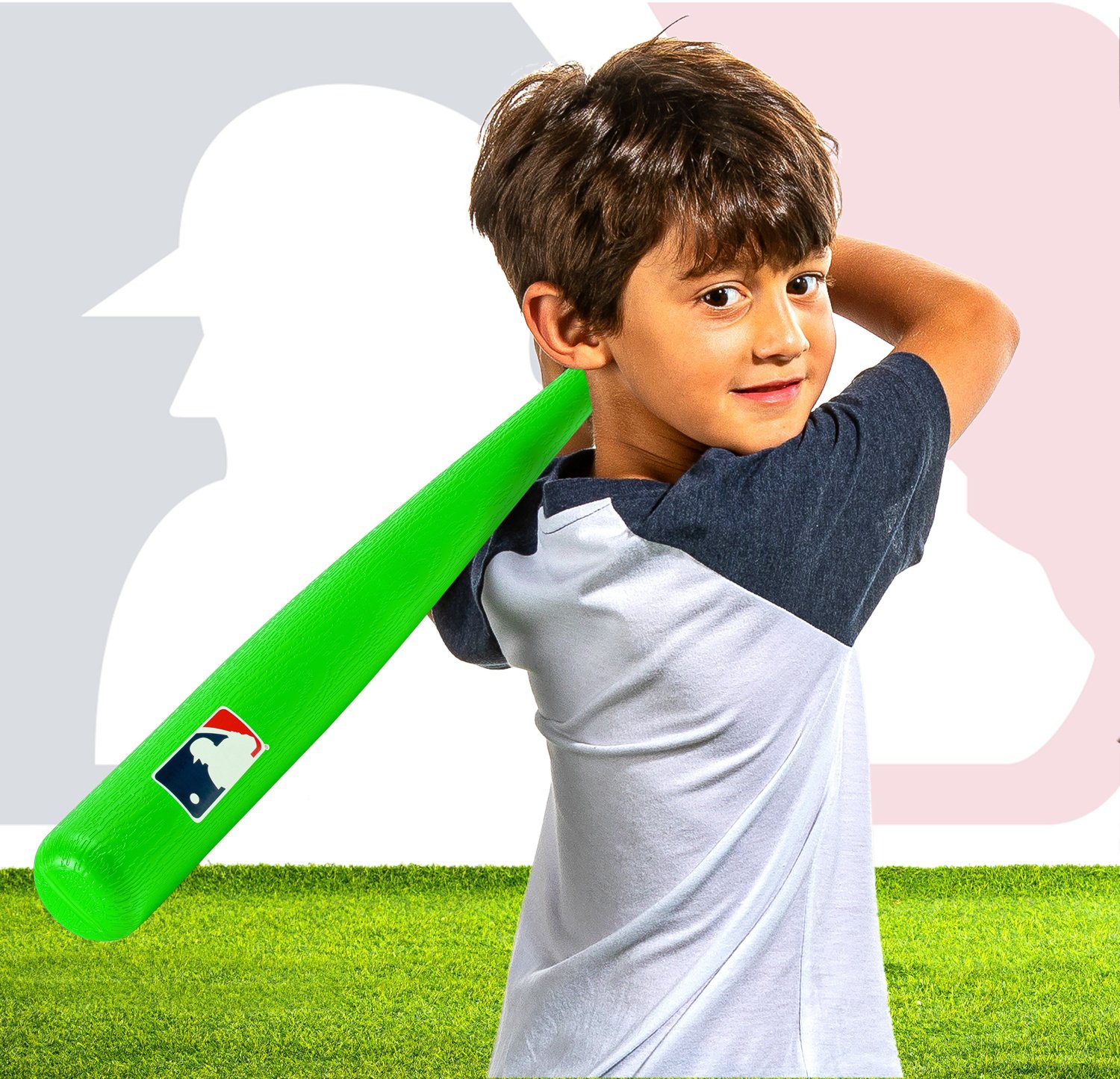 Franklin MLB 30 in Authentic Plastic Bat & Ball Set - view number 2