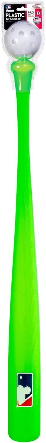 Franklin MLB 30 in Authentic Plastic Bat & Ball Set - view number 3