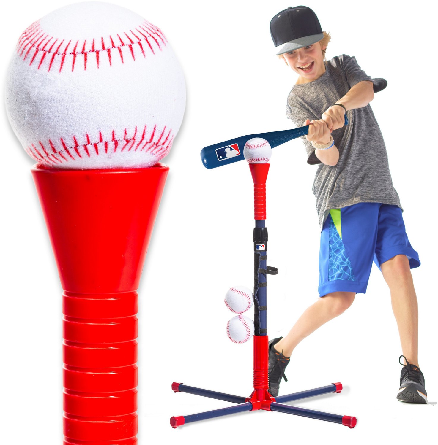 Franklin Kids' Self Stick Replacement Baseballs 4-Pack                                                                           - view number 2