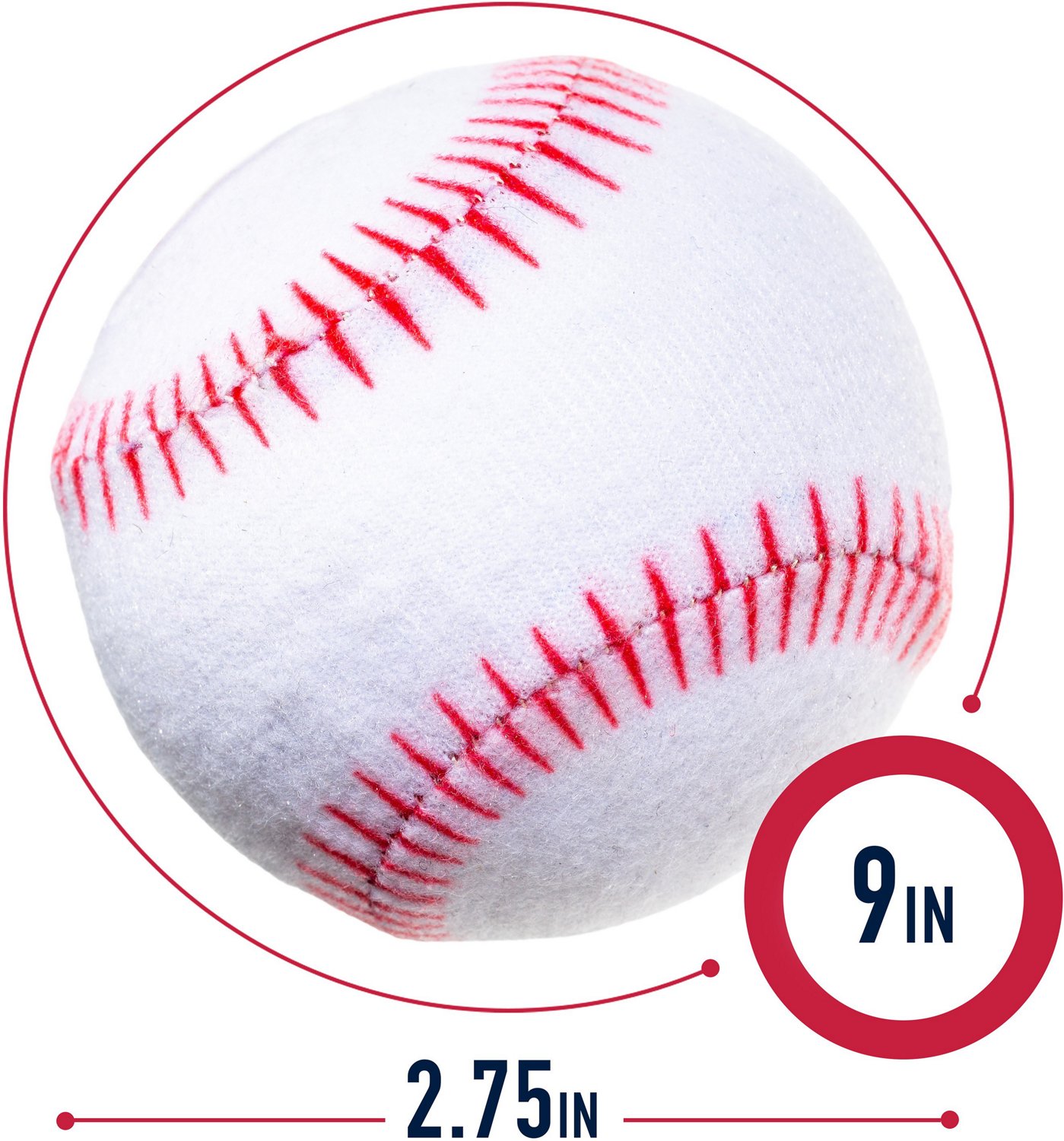 Franklin Kids' Self Stick Replacement Baseballs 4-Pack - view number 3