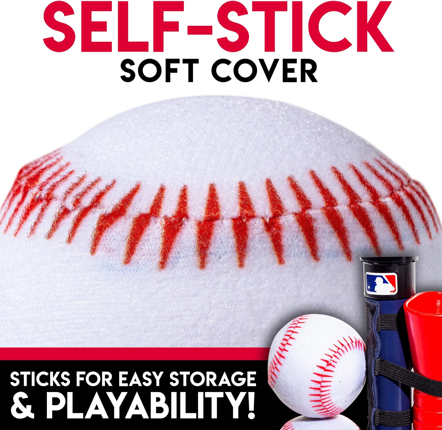 Franklin Kids' Self Stick Replacement Baseballs 4-Pack - view number 4