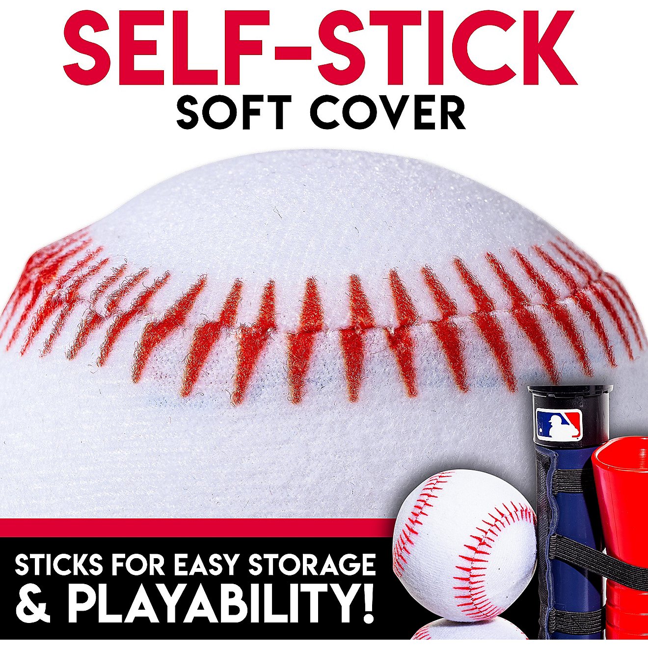 Franklin Kids' Self Stick Replacement Baseballs 4-Pack                                                                           - view number 4
