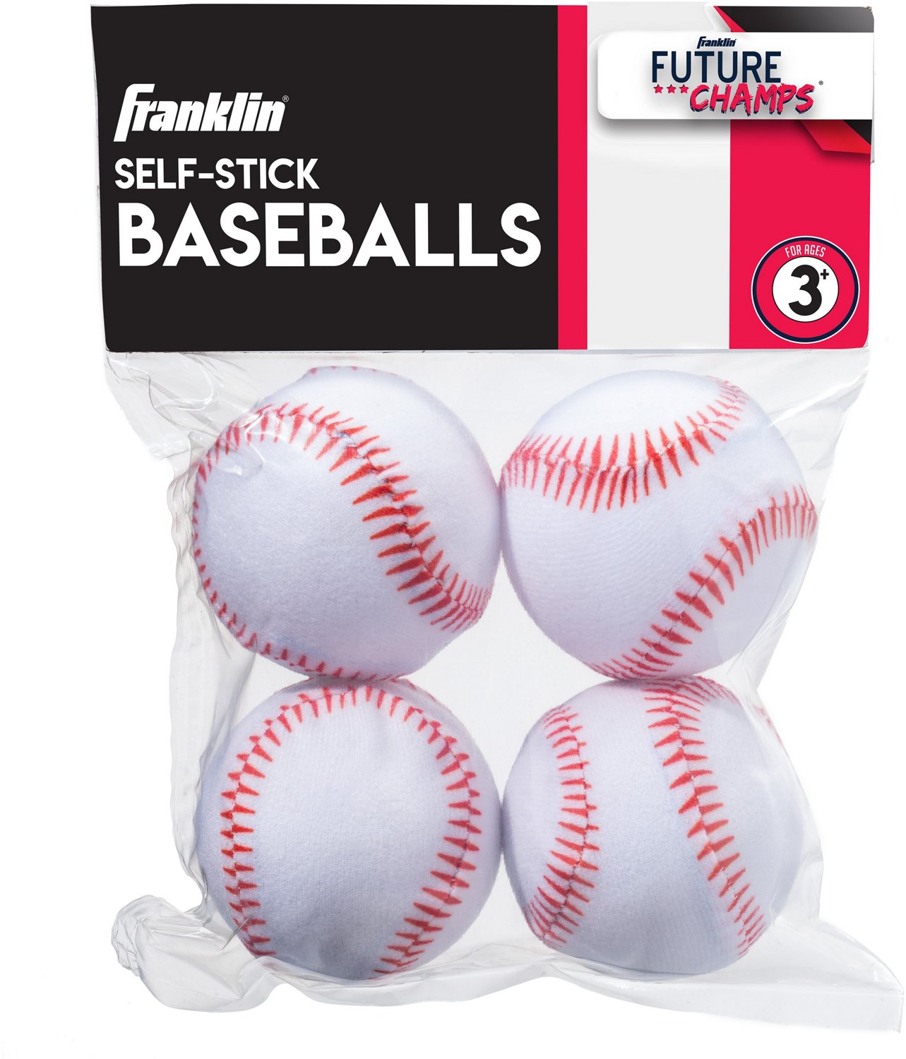 Franklin Kids' Self Stick Replacement Baseballs 4-Pack - view number 6