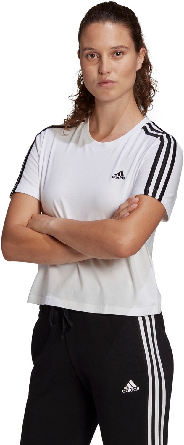 adidas Women's 3-Stripes Cropped T-shirt - view number 3