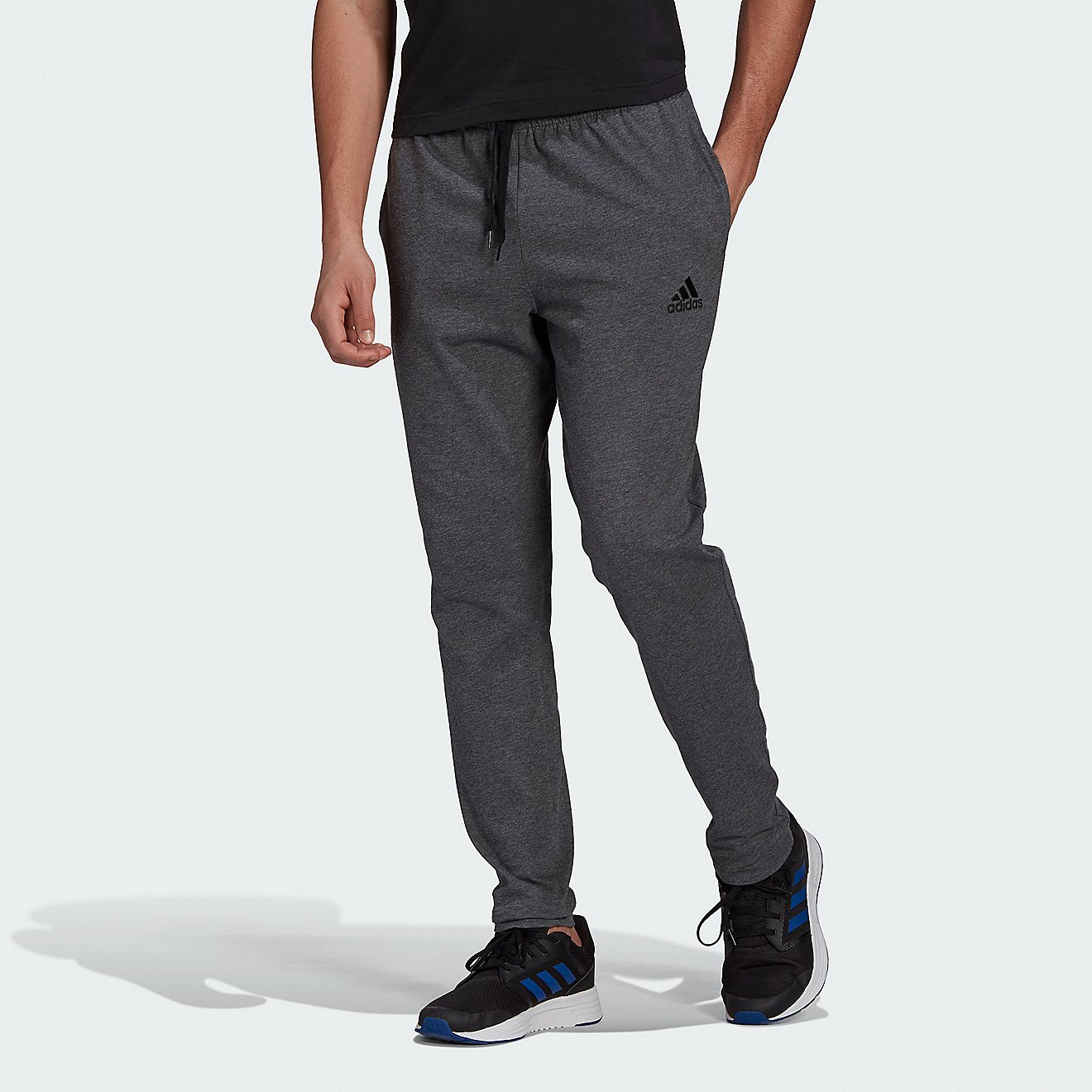 adidas Men’s 3-Stripe Single Jersey Tapered Jogger Pant                                                                        - view number 1