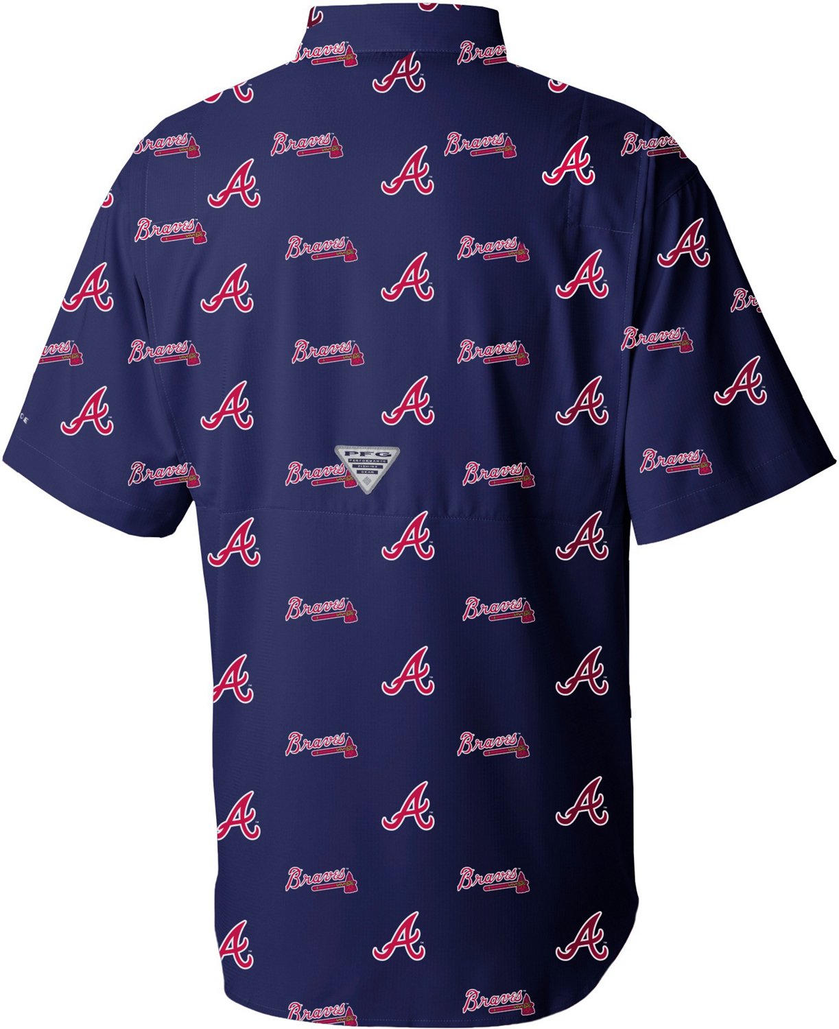 Columbia Sportswear Men's Atlanta Braves Sublimation Tamiami Short Sleeve Shirt  - view number 2