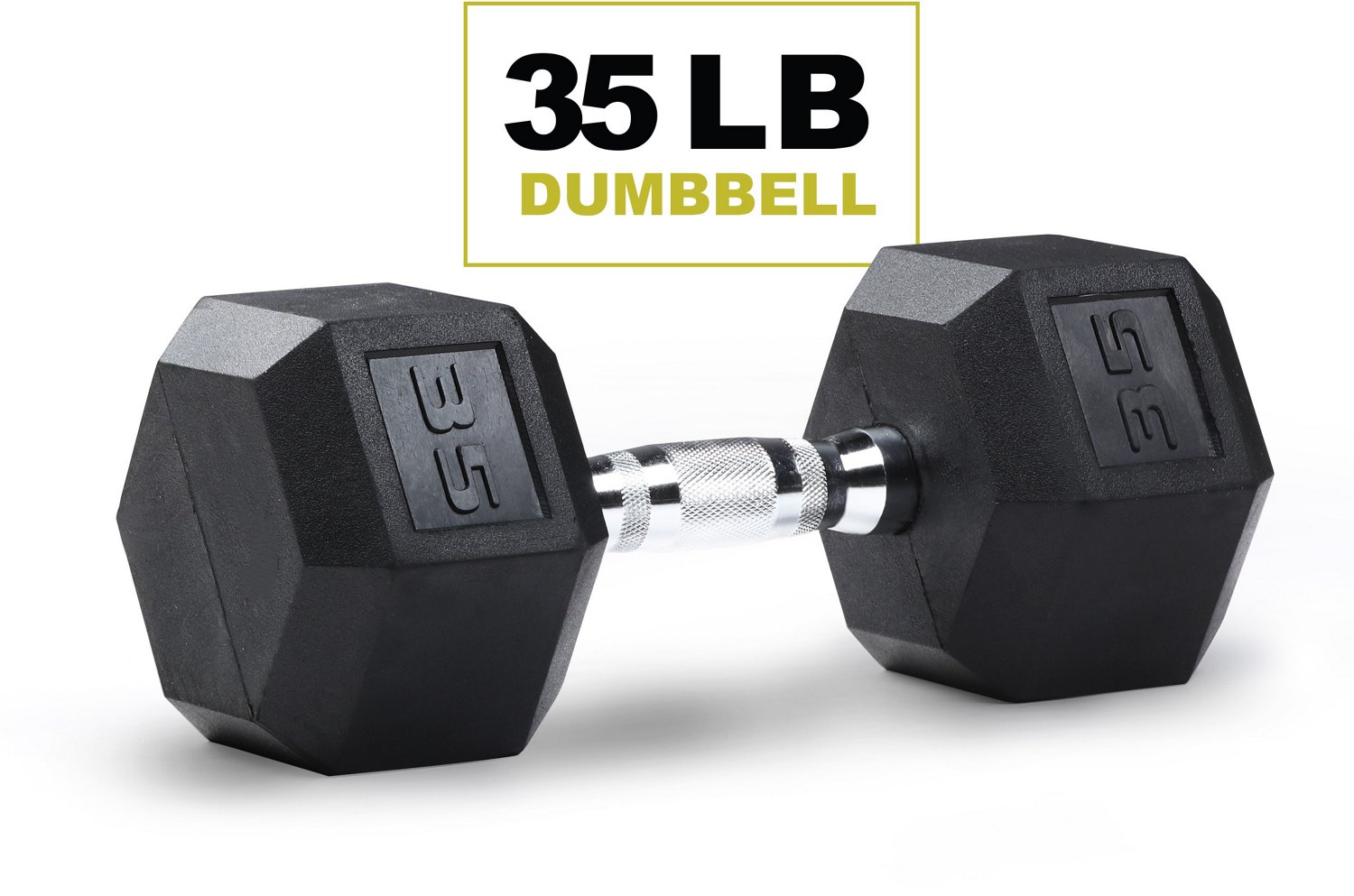 PRCTZ Rubber Encased Hex Dumbbell | Academy