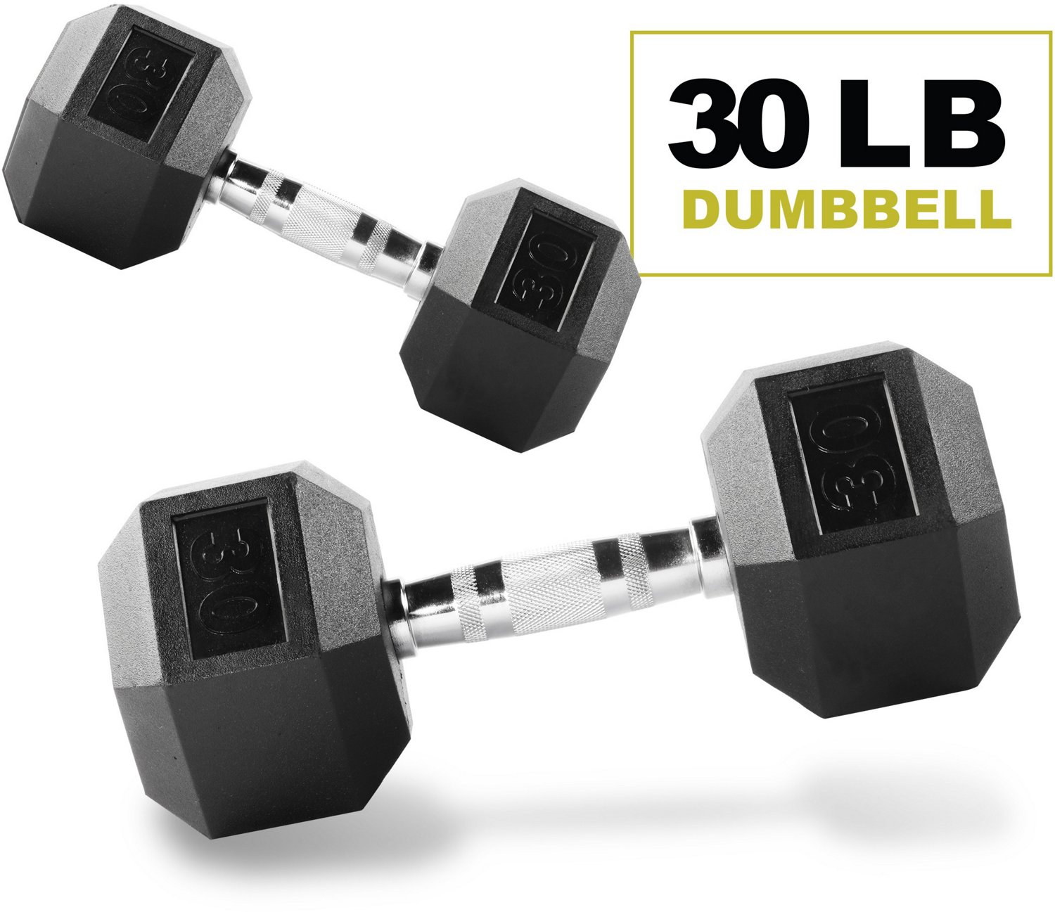 PRCTZ Rubber Encased Hex Dumbbell Pair                                                                                           - view number 8
