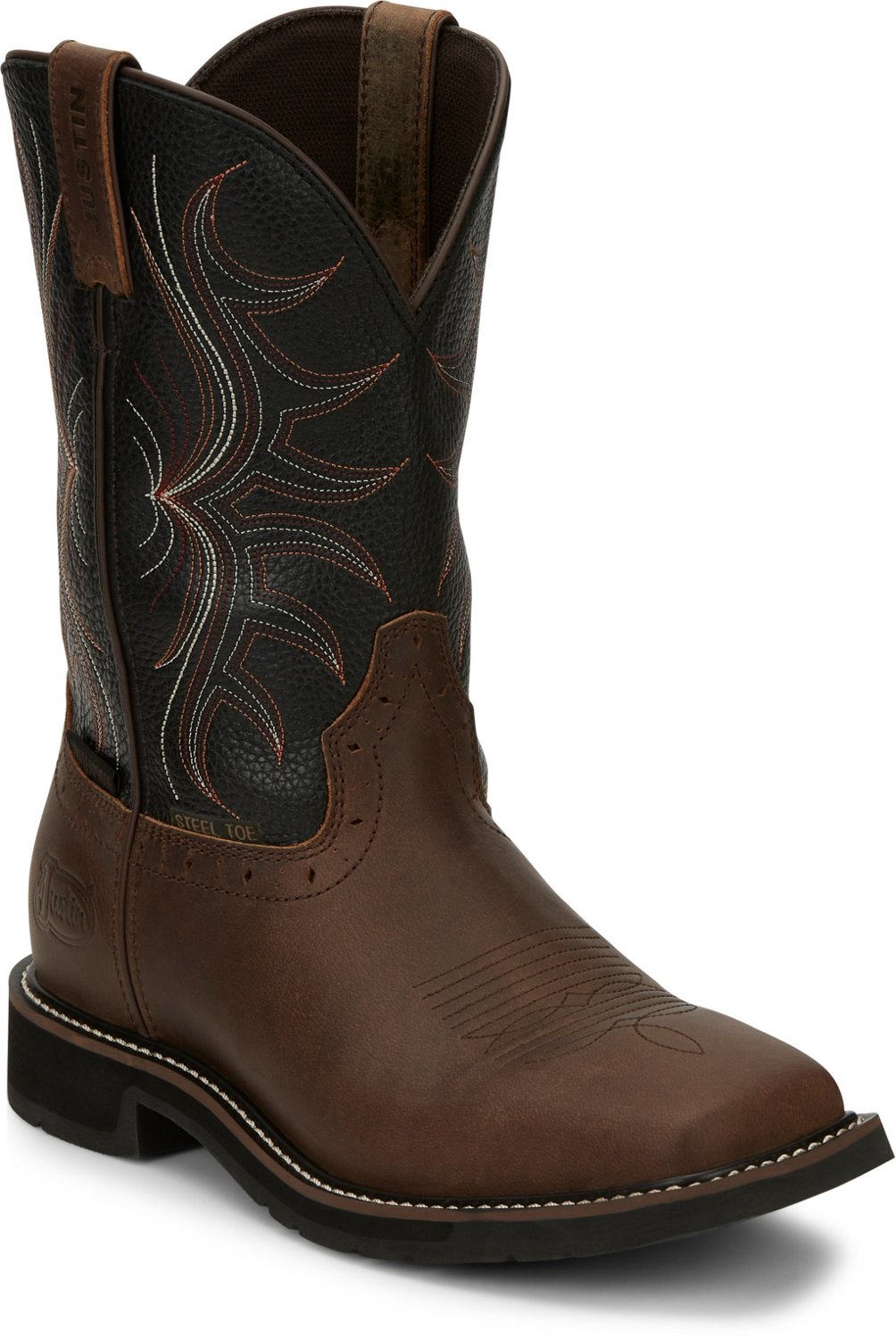 Justin work hot sale boots academy