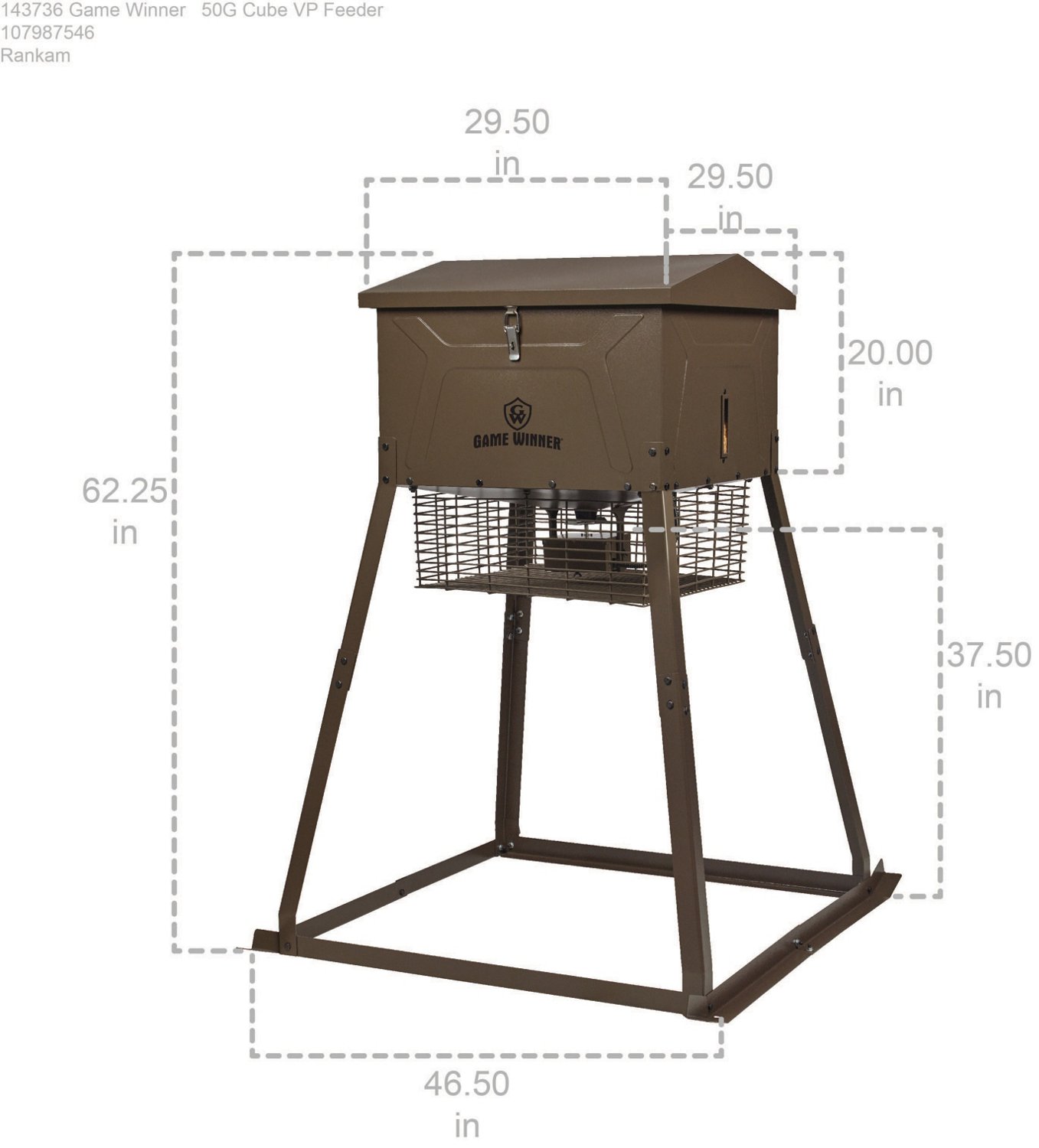 Game Winner® 325 lb. Cube VP Feeder - view number 8