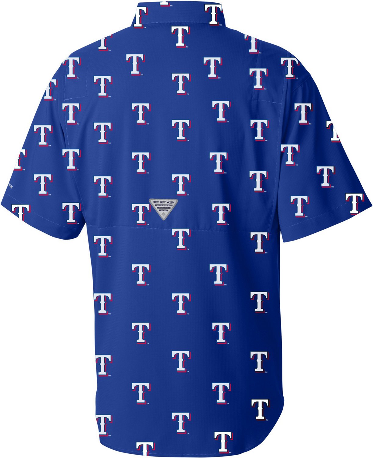 Columbia Sportswear Men's Texas Rangers Sublimation Tamiami Short Sleeve  Shirt